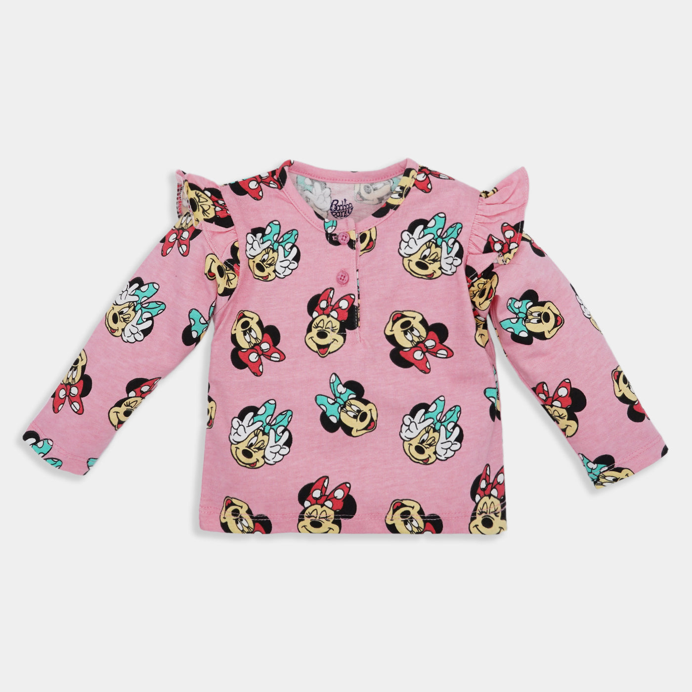 Infant Girls T-Shirt Character All Over - Pink