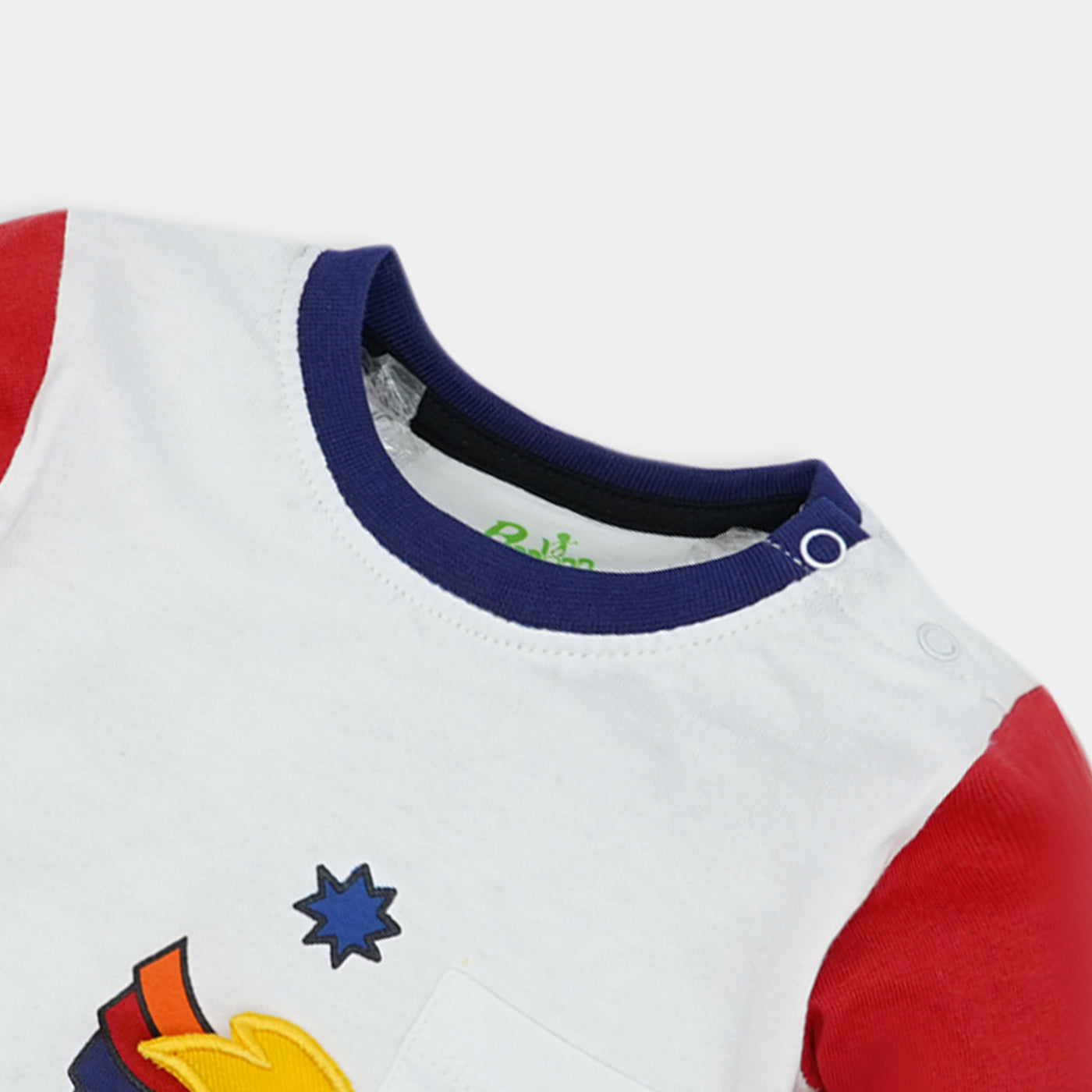 Infant Boys Round Neck T-Shirt Rocket-White