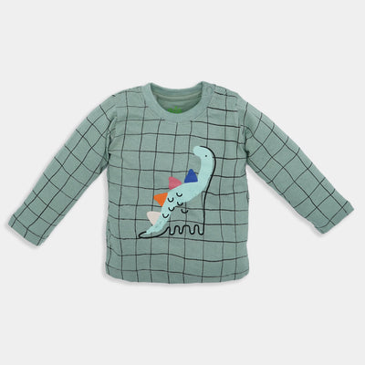 Infant Boys Round Neck T-Shirt Dino-Basil