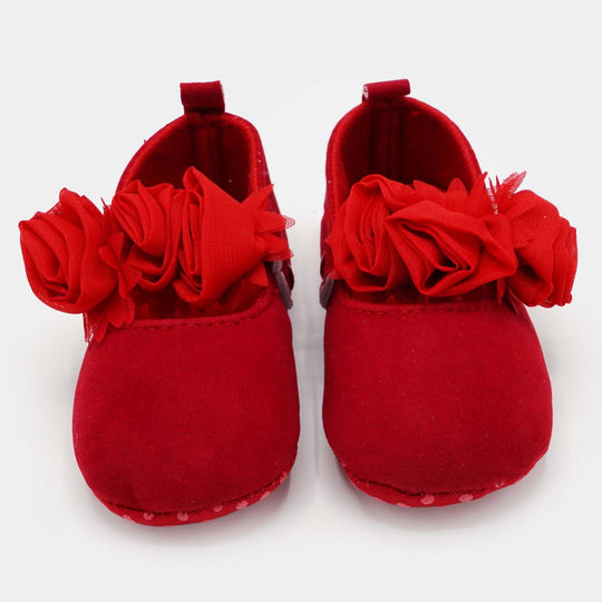 Baby Girl Shoes C-373-Red