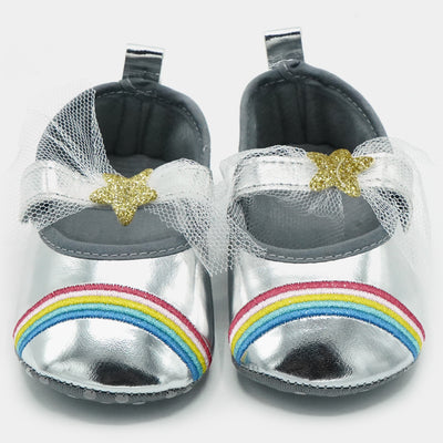 Baby Girl Shoes C-549-SILVER
