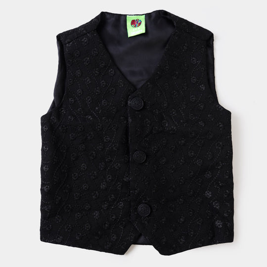 Infant Boys Waist Coat SAVC102 - BLACK