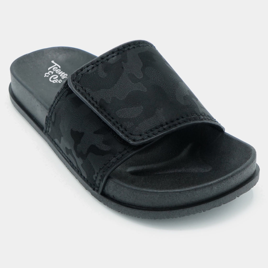 Teens Boys Slipper CL-14-BLACK