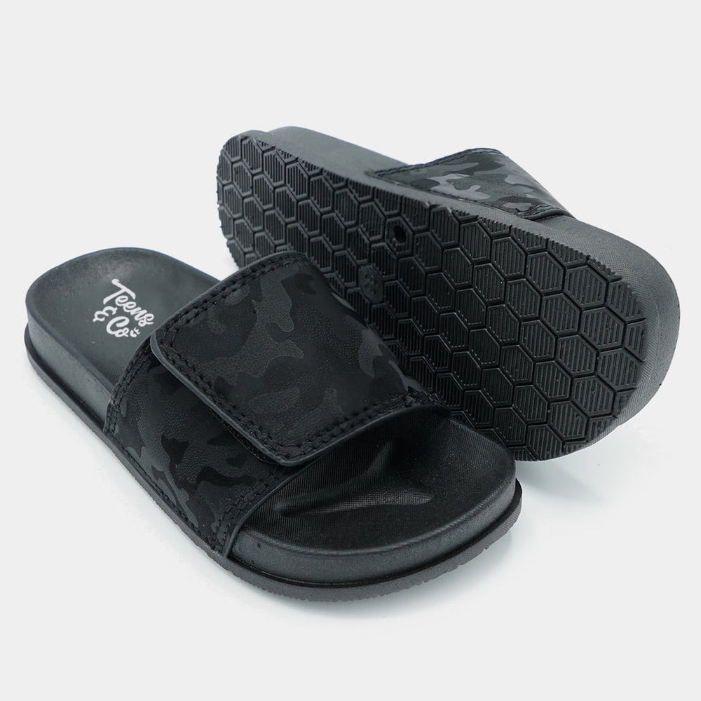 Teens Boys Slipper CL-14-BLACK