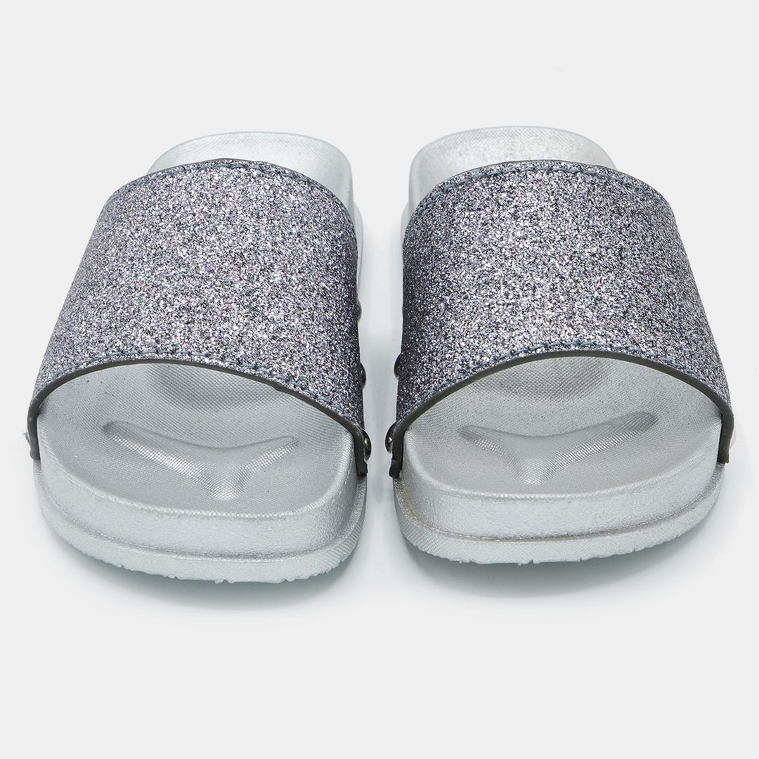 Girls Slipper CL-13-SILVER