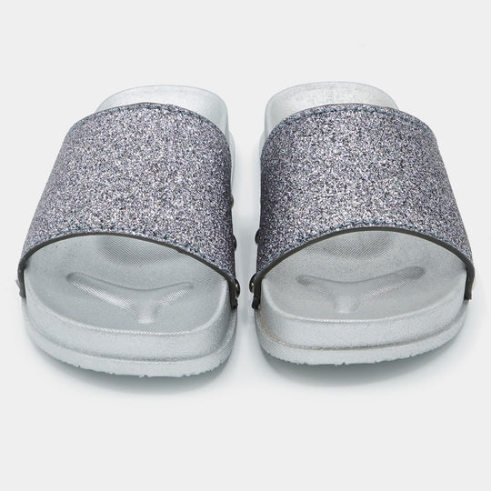 Girls Slipper CL-13-SILVER