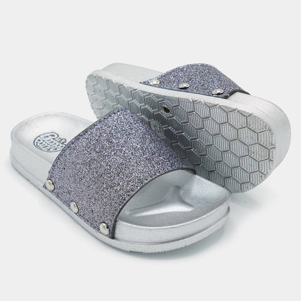 Girls Slipper CL-13-SILVER
