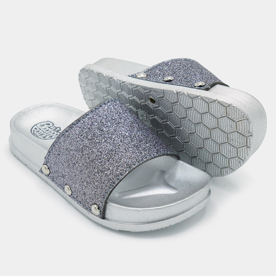 Girls Slipper CL-13-SILVER