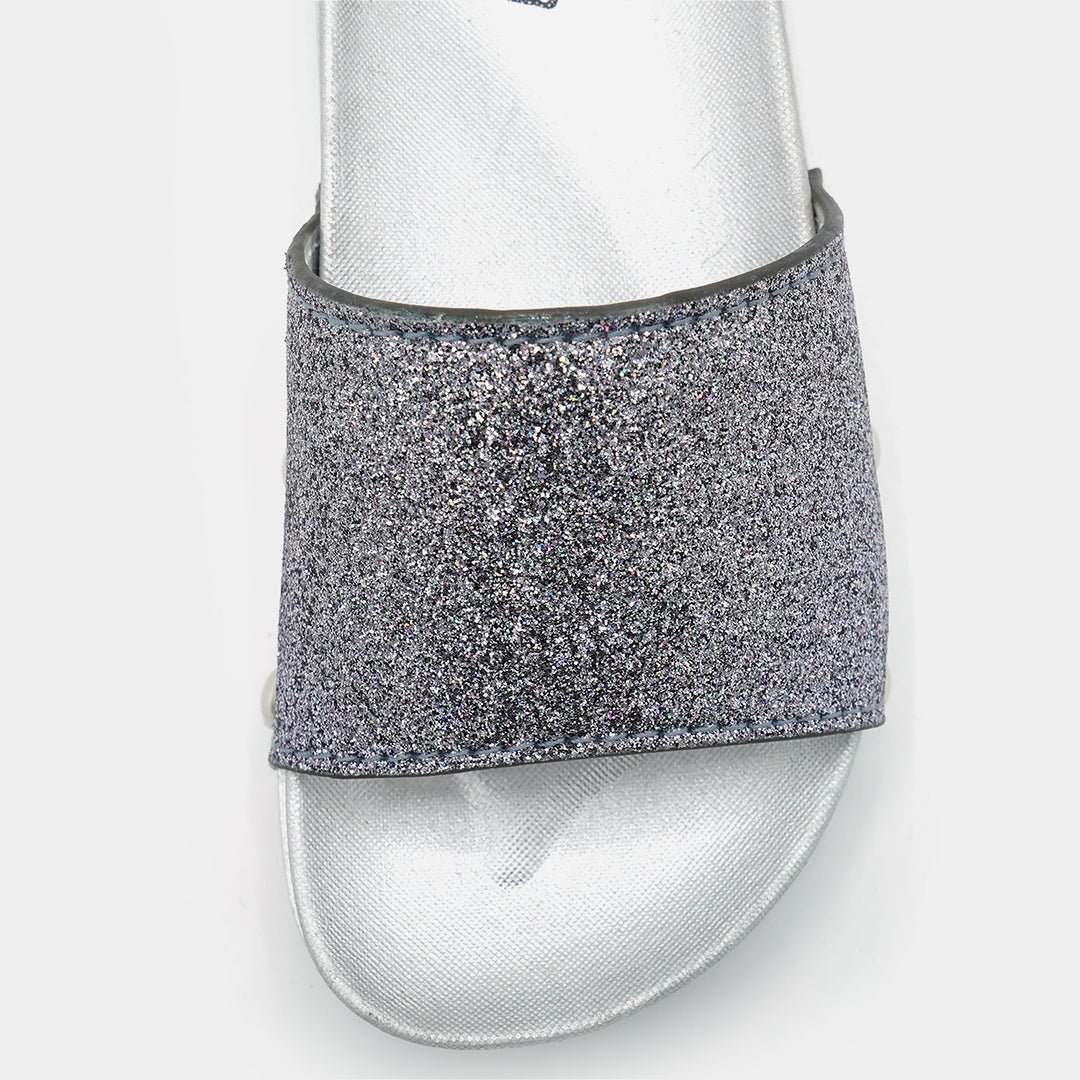 Girls Slipper CL-13-SILVER