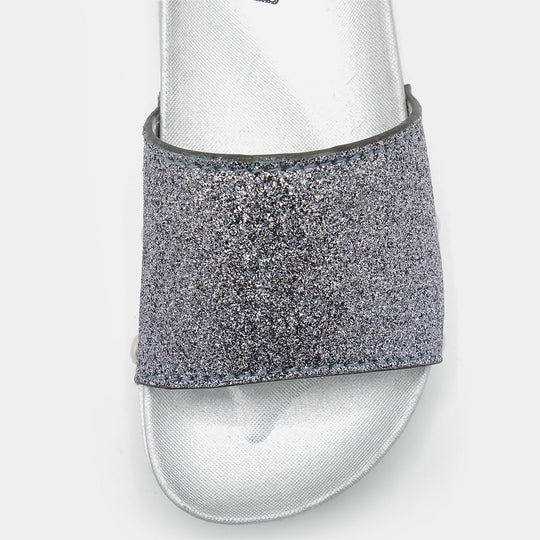 Girls Slipper CL-13-SILVER