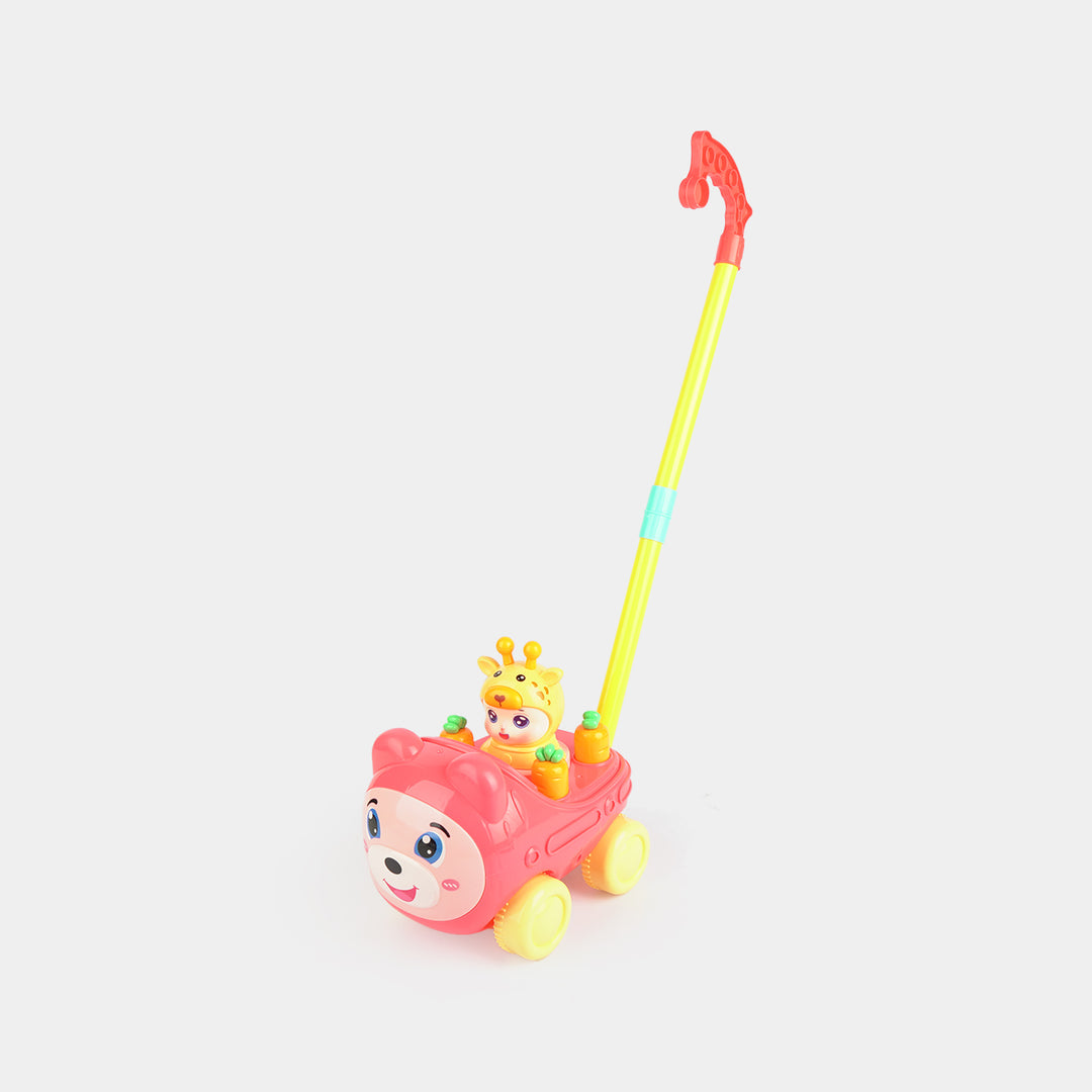 Superhero Mounted Push-Along Toy for Kids