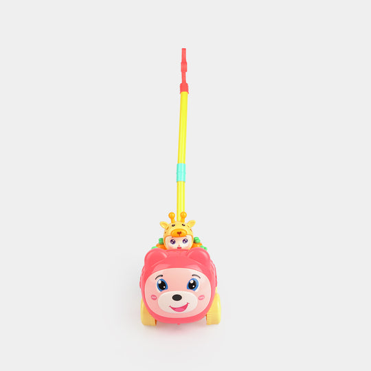 Superhero Mounted Push-Along Toy for Kids