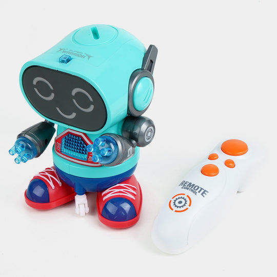 Remote Control Fun Robot With Light & Music For Kids