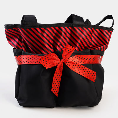 Mother Travel Baby Diaper Bag - Red Stripes