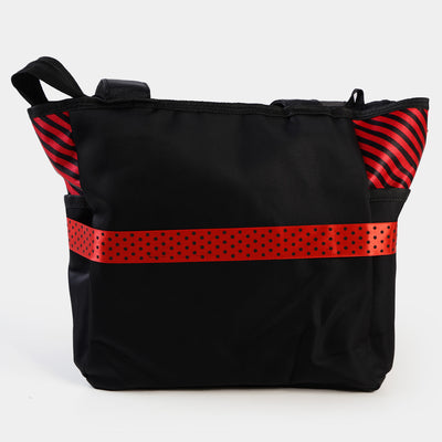 Mother Travel Baby Diaper Bag - Red Stripes