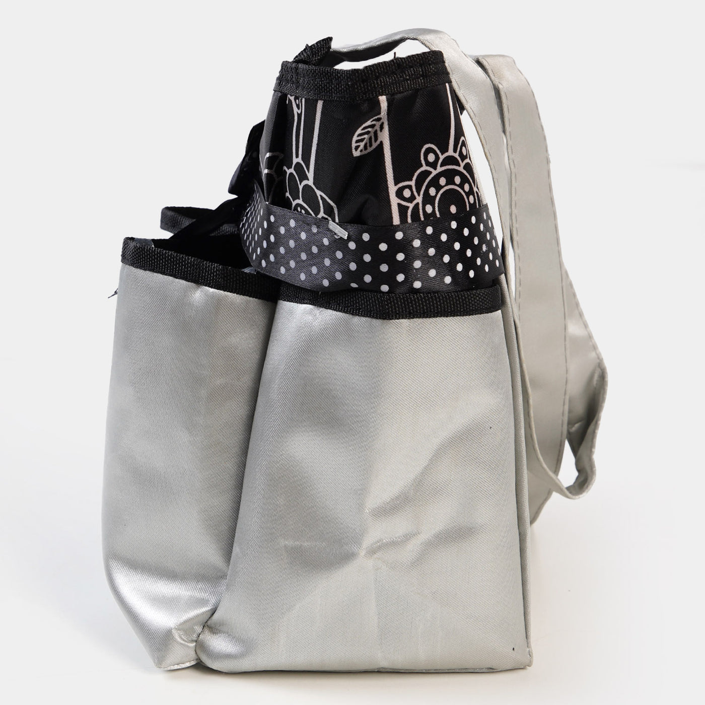 Mother Travel Baby Diaper Bag - Silver/Black