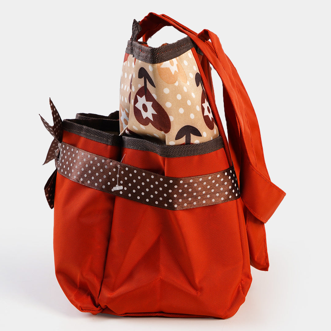 Mother Travel Baby Diaper Bag - Orange