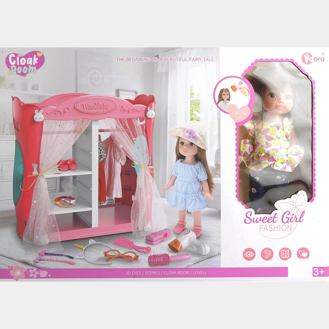 12" Doll Set with Play Accessories