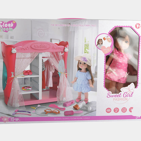 12" Doll Set with Play Accessories