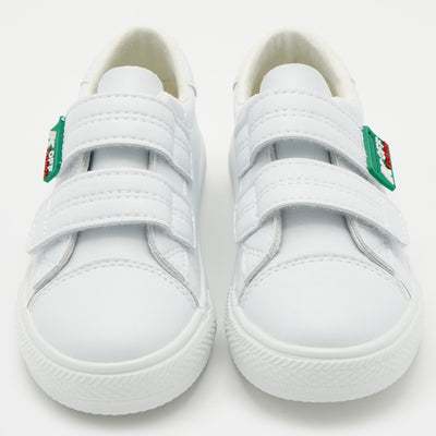 Boys Sneakers 2358B-White/Green