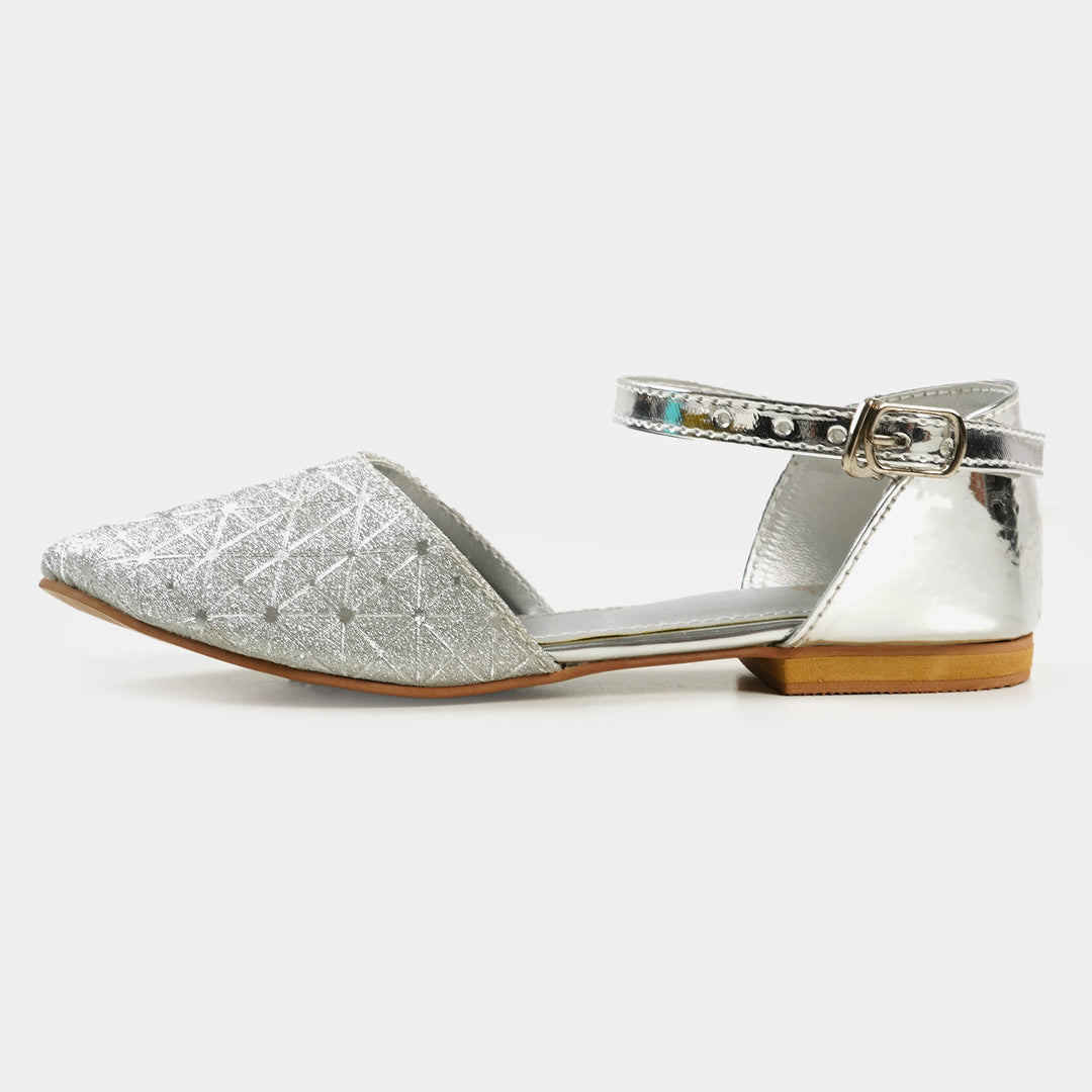 Girls Pumps 456-34 - Silver