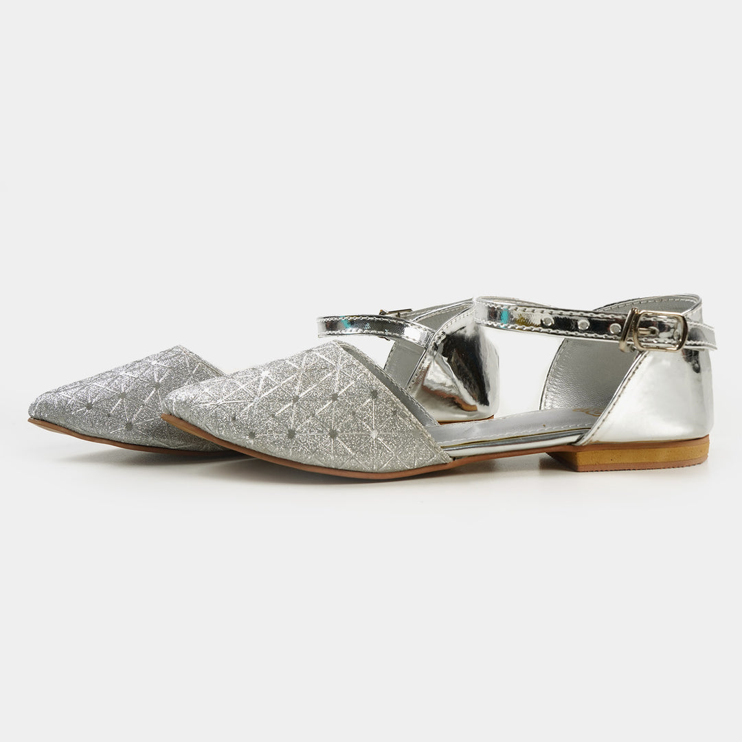 Girls Pumps 456-34 - Silver