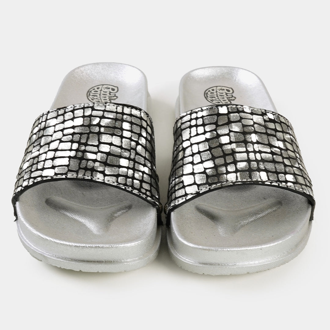 Girls Slipper CL-4 - Black/Silver