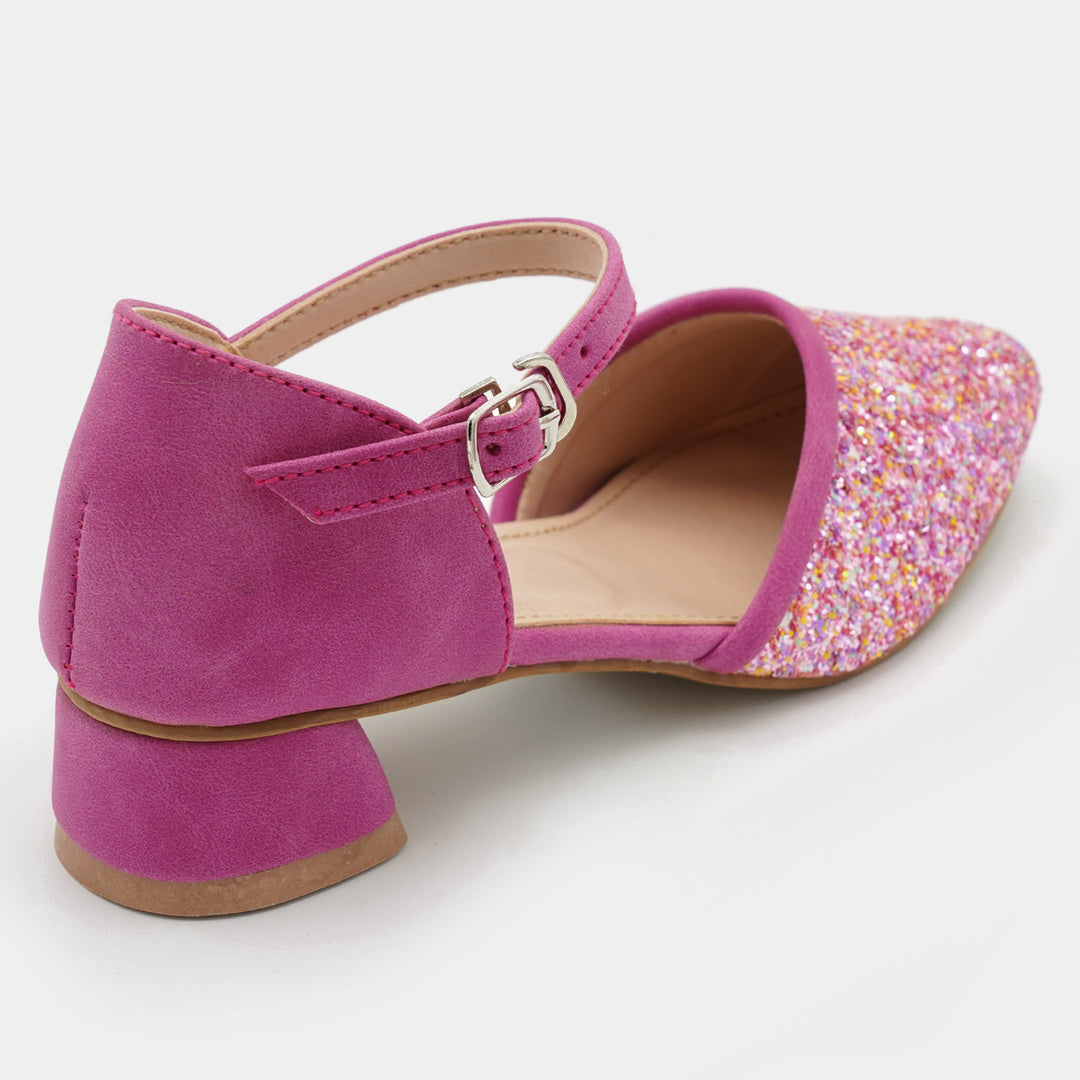 Girls Pumps Heels 456-44-Pink