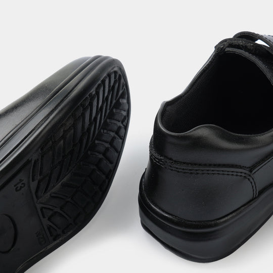 Boys School Shoes ES-22-BLACK