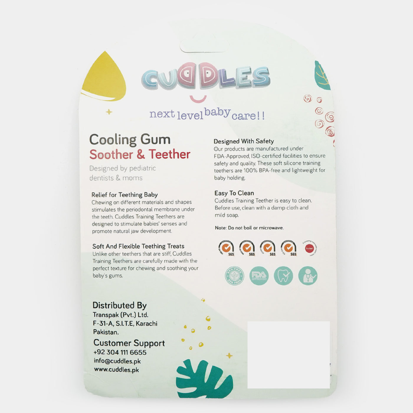 Cuddles Baby Cooling Gum Soother & Teether - Berry