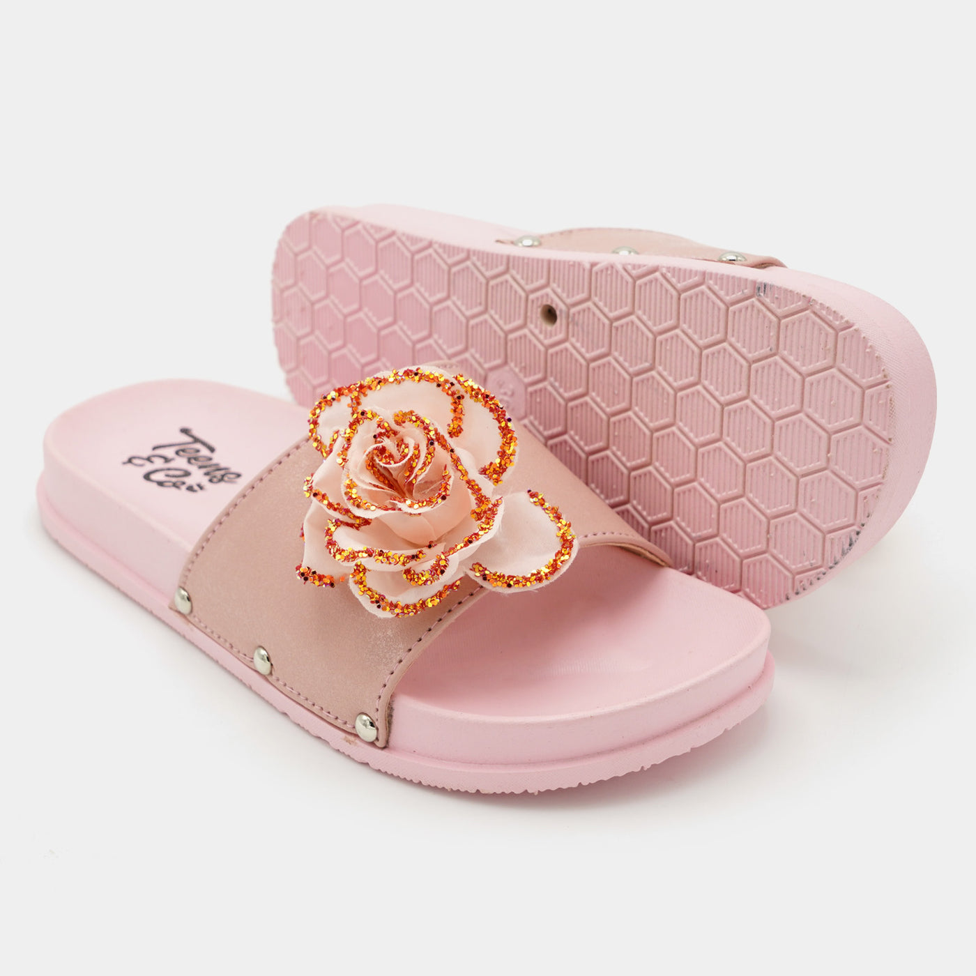 Teens Girls Slipper CL-15-Peach