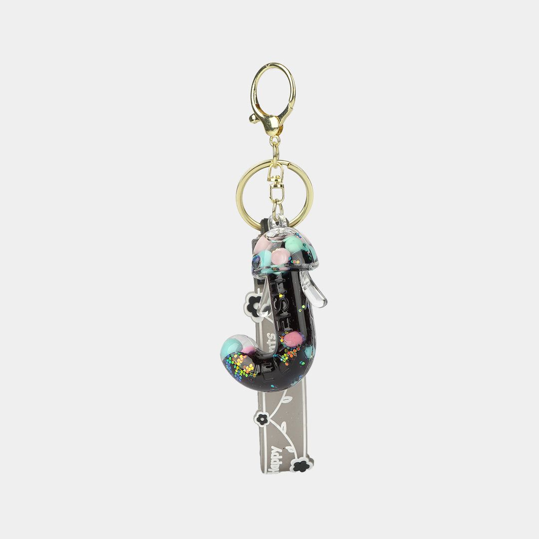 Letter Keychain with Silicone Strap