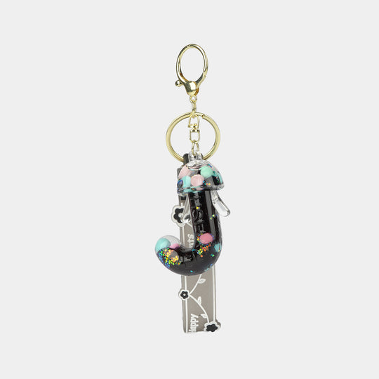 Letter Keychain with Silicone Strap