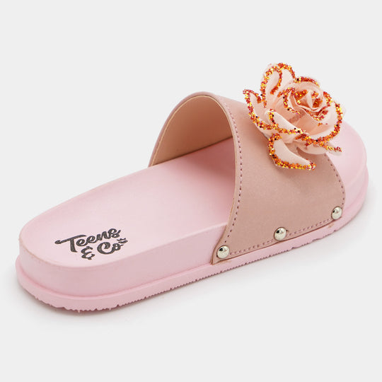 Teens Girls Slipper CL-15-Peach