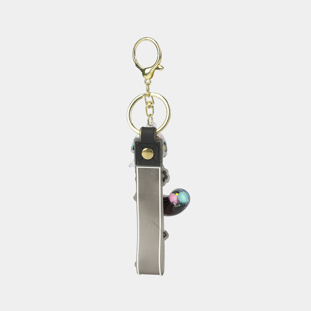 Letter Keychain with Silicone Strap