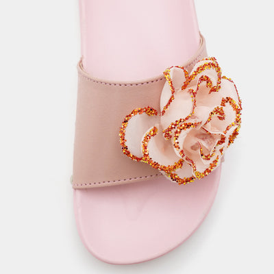 Teens Girls Slipper CL-15-Peach