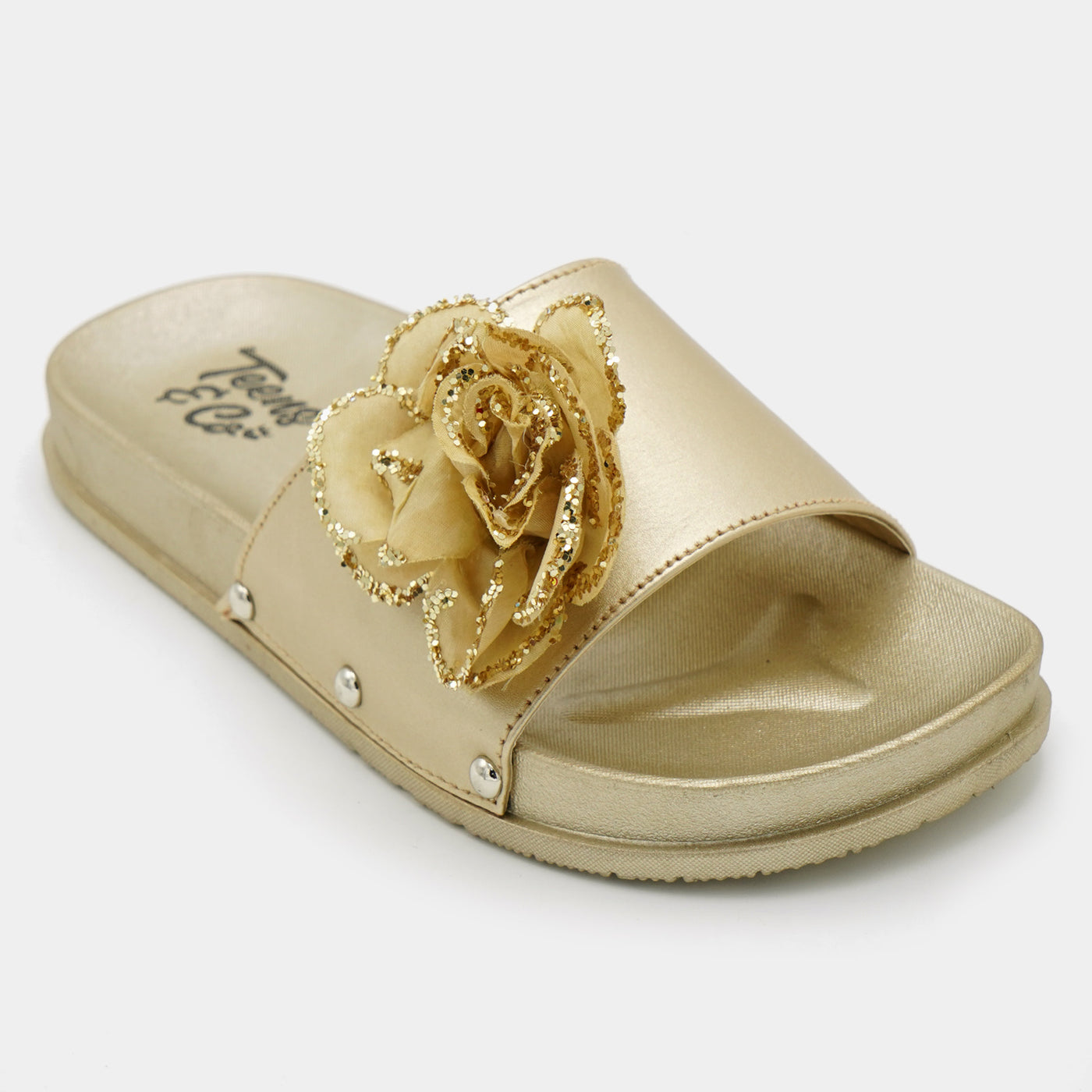 Teens Girls Slipper CL-15-Gold