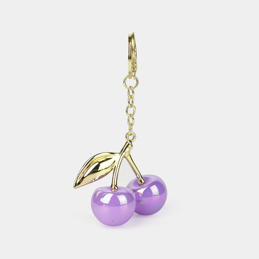 Fancy Decorative Keychain Double Cherry