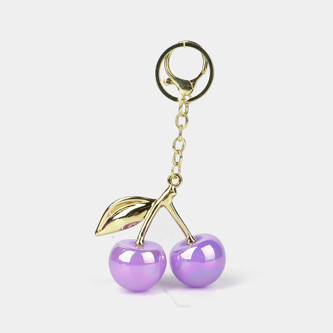 Fancy Decorative Keychain Double Cherry