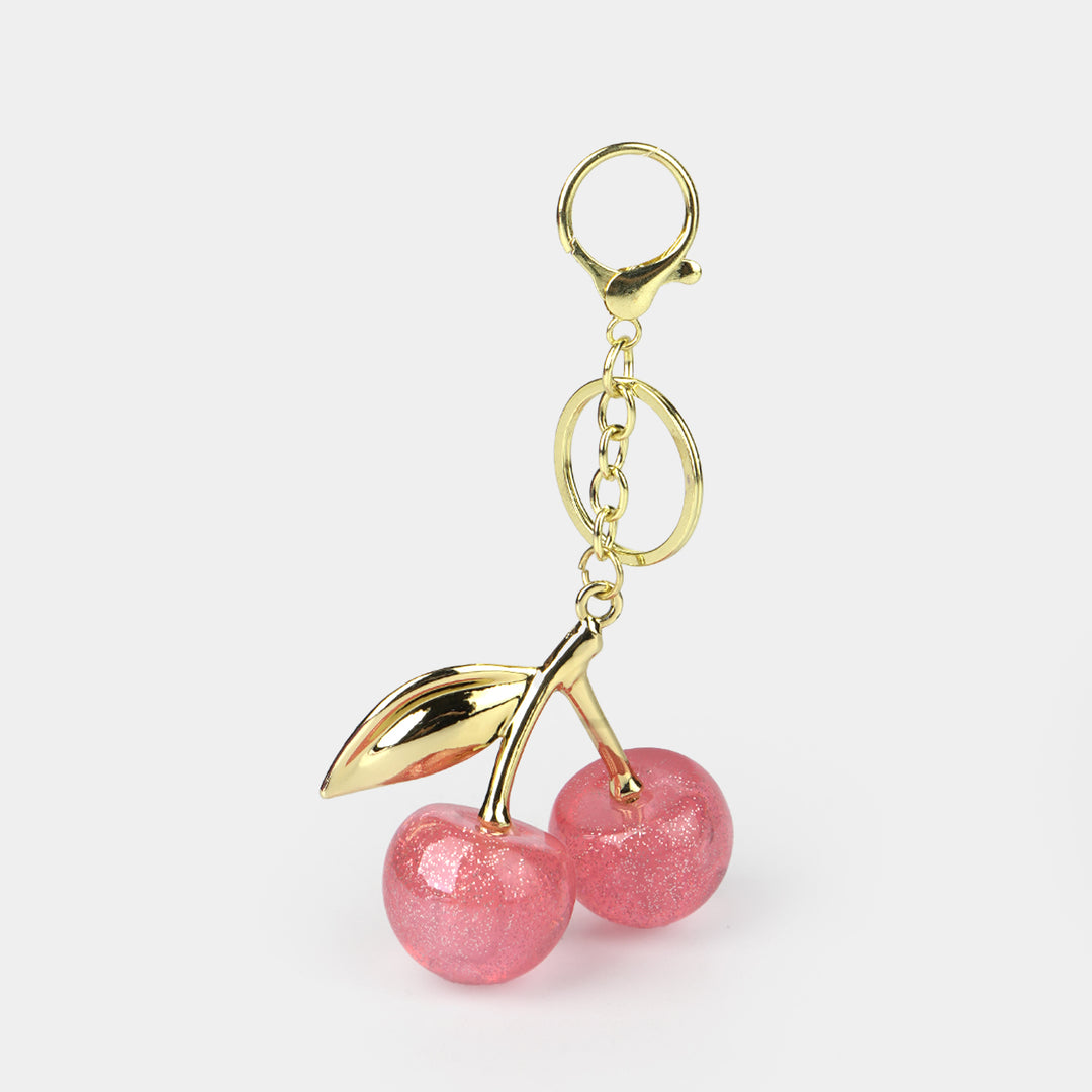 Fancy Decorative Keychain Double Cherry
