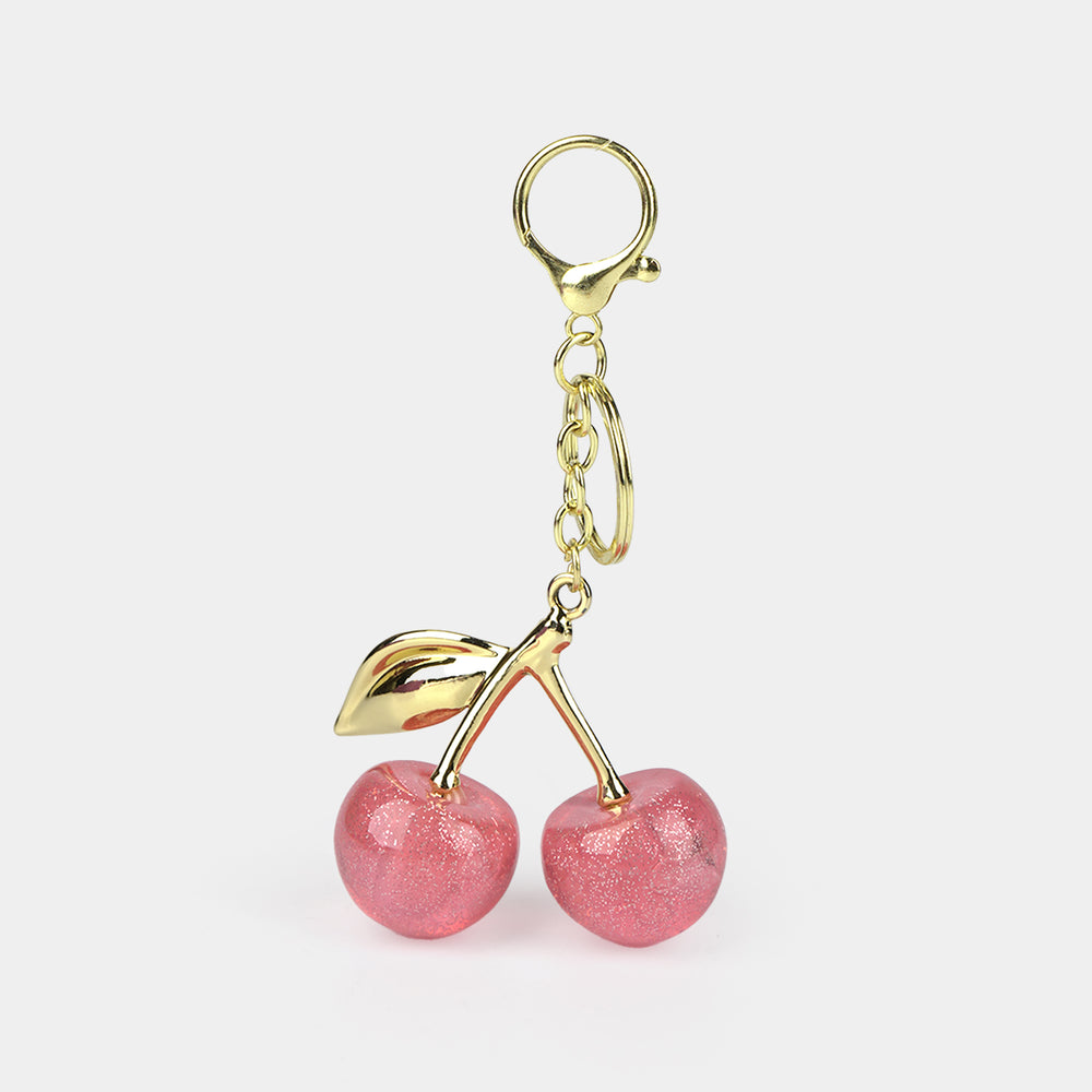 Fancy Decorative Keychain Double Cherry