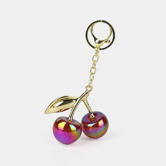 Fancy Decorative Keychain Double Cherry