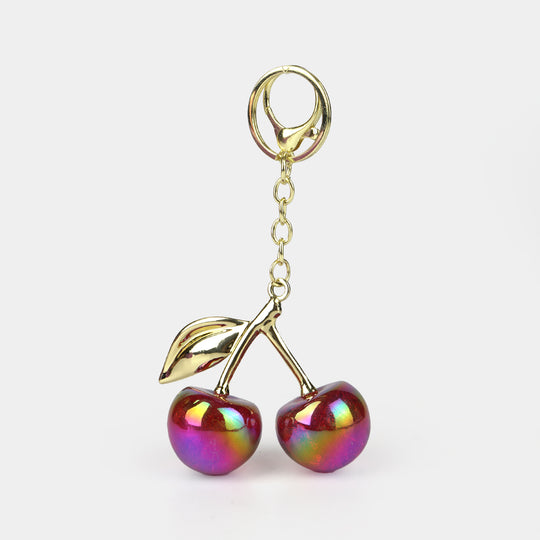 Fancy Decorative Keychain Double Cherry