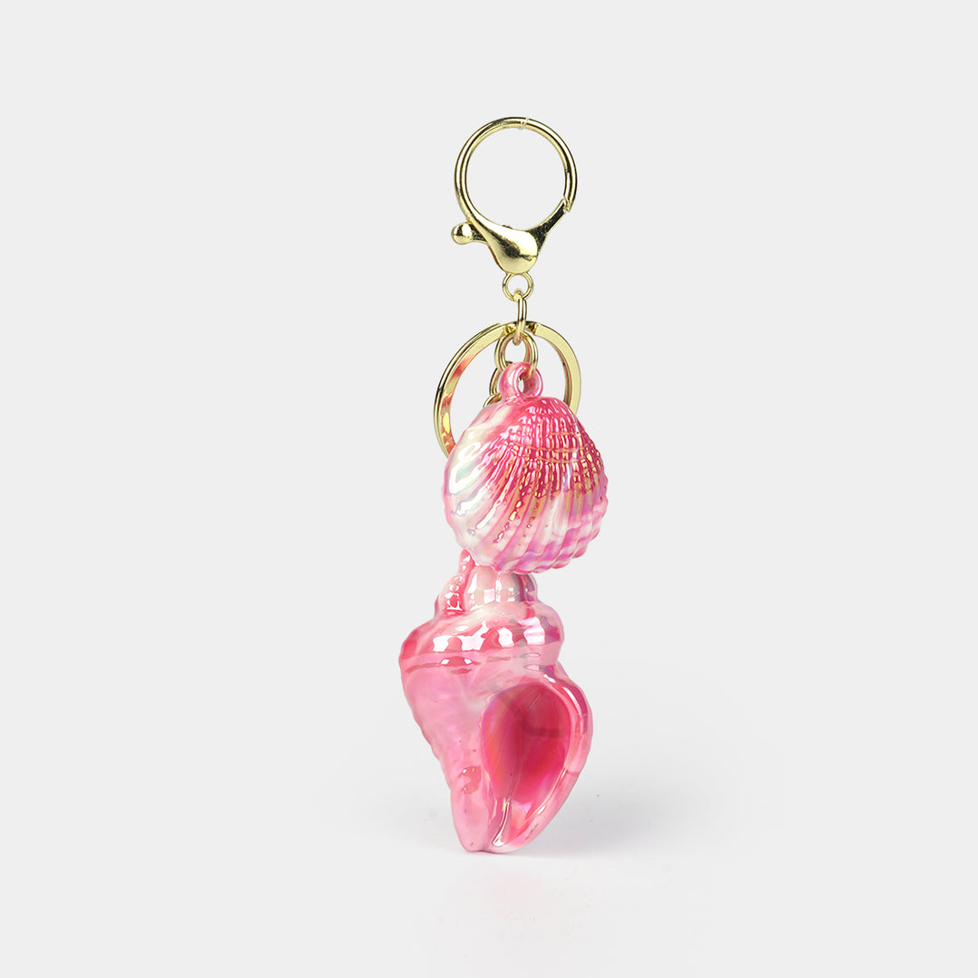 Fancy Decorative Seashell Keychain