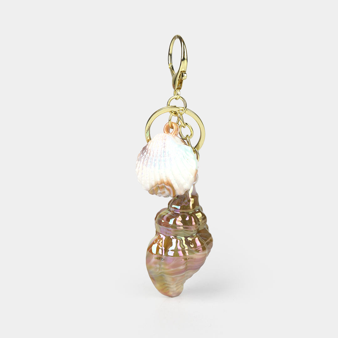 Fancy Decorative Seashell Keychain