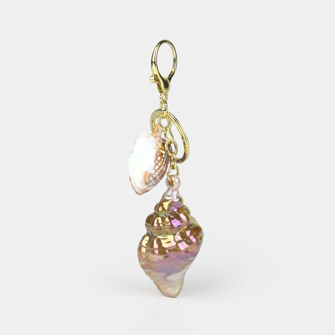 Fancy Decorative Seashell Keychain