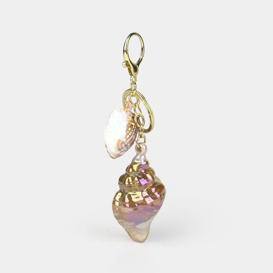 Fancy Decorative Seashell Keychain