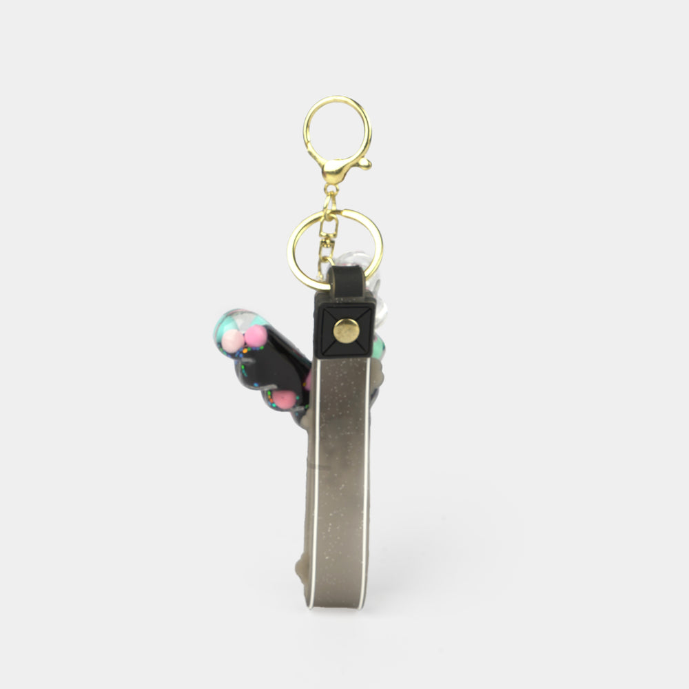 Letter Keychain with Silicone Strap