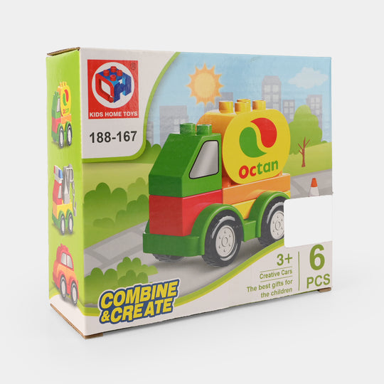 Combine & Create Creative Car Blocks Set
