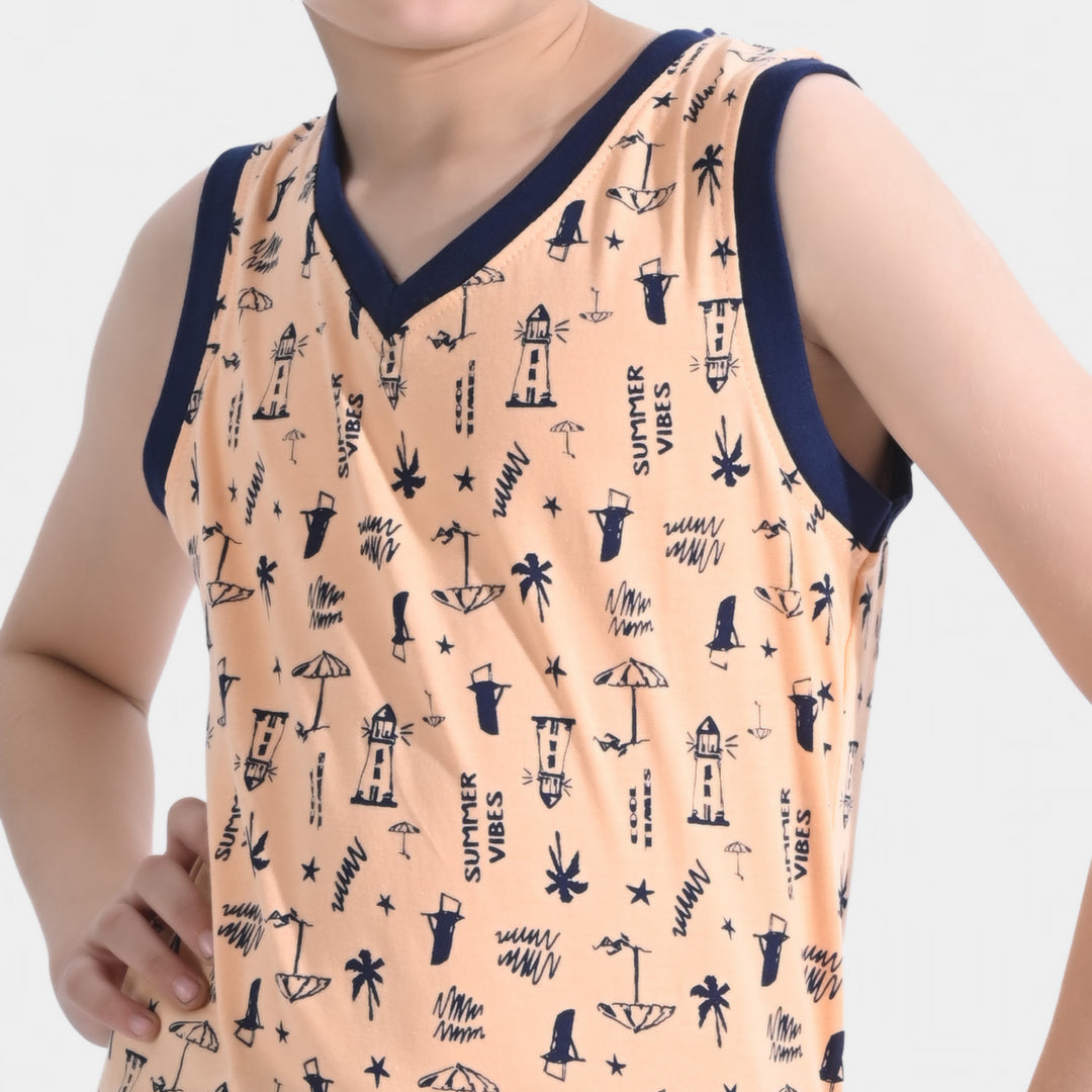 Boys Cotton Jersey Sand Beach Sando